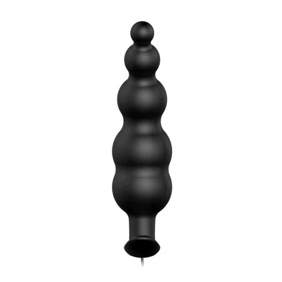 PRETTY LOVE - PLUG ANALE IN SILICONE EXTRA STIMOLAZIONE E 12 MODALIT DI VIBRAZIONE NERO